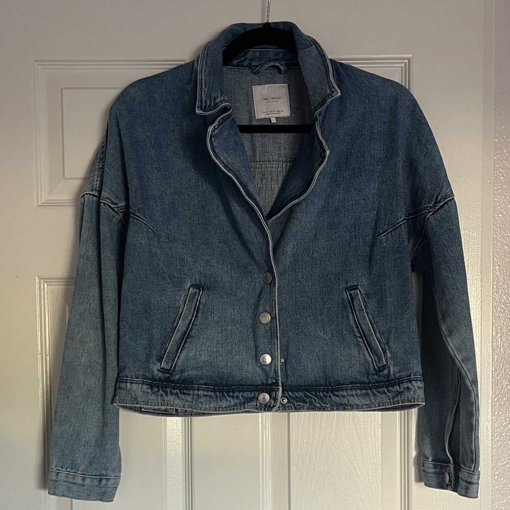 Zara Patchwork Denim Jean Jacket - image 2